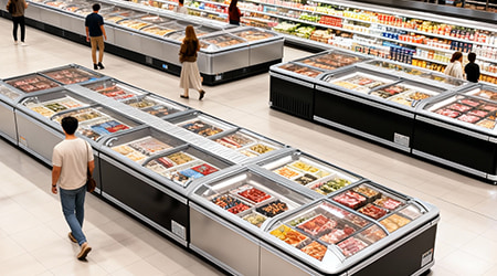 Plug-In vs. Remote Island Freezers: Which is Best for Your Supermarket?
