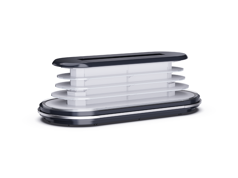 img of Stone Remote Semi Vertical Multideck Island Fridge